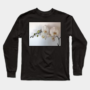 White Orhid Long Sleeve T-Shirt